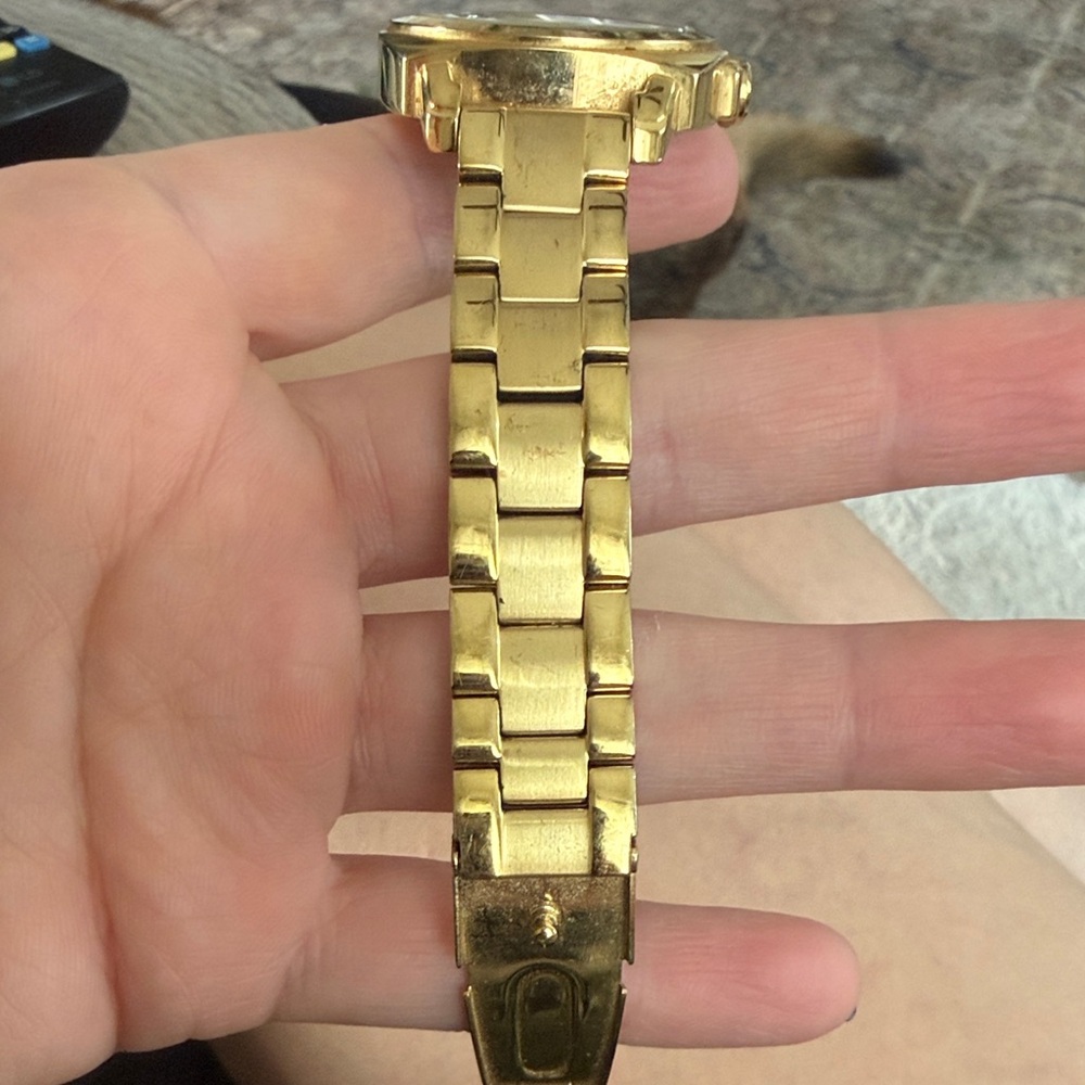 Coach Gold-Tone Link Bracelet Watch with Signature Dial - Picture 3 of 4